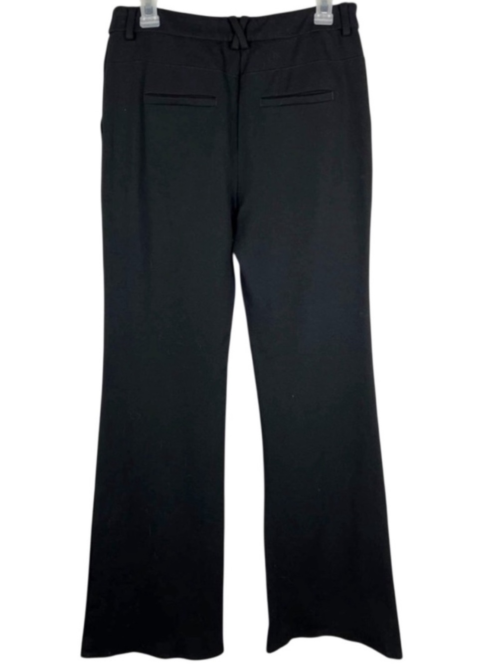 Anthropologie Essential Twill Flare Trouser Pants Black Size 8 - Picture 6 of 11